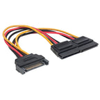 Cable Y de Alimentación SATA Manhattan 354554 - Alimenta 2 Drivers, 15cm