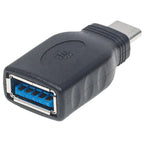 Adaptador USB Manhattan 354646 - USB 3.1 Tipo-C, Negro