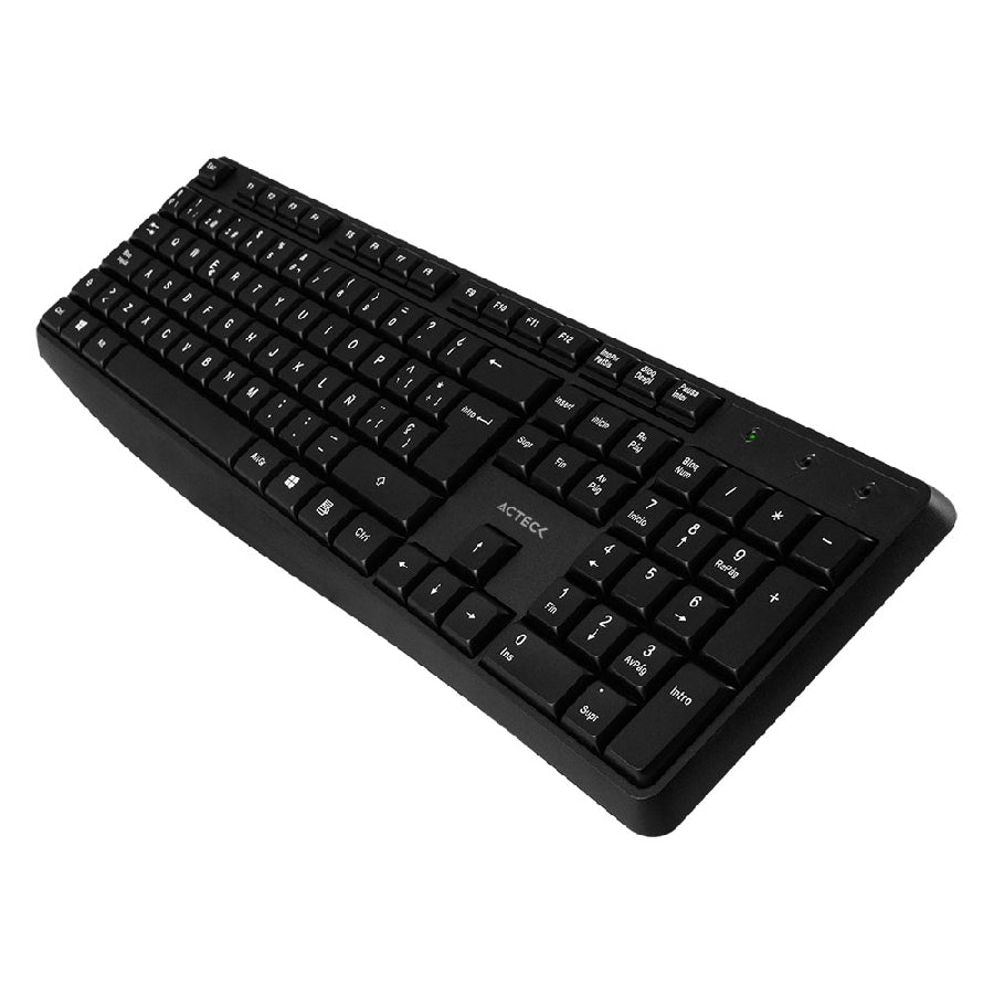 Kit Teclado y Mouse Acteck MK440 - Inalámbrico USB 2.4 GHz, 105 Teclas