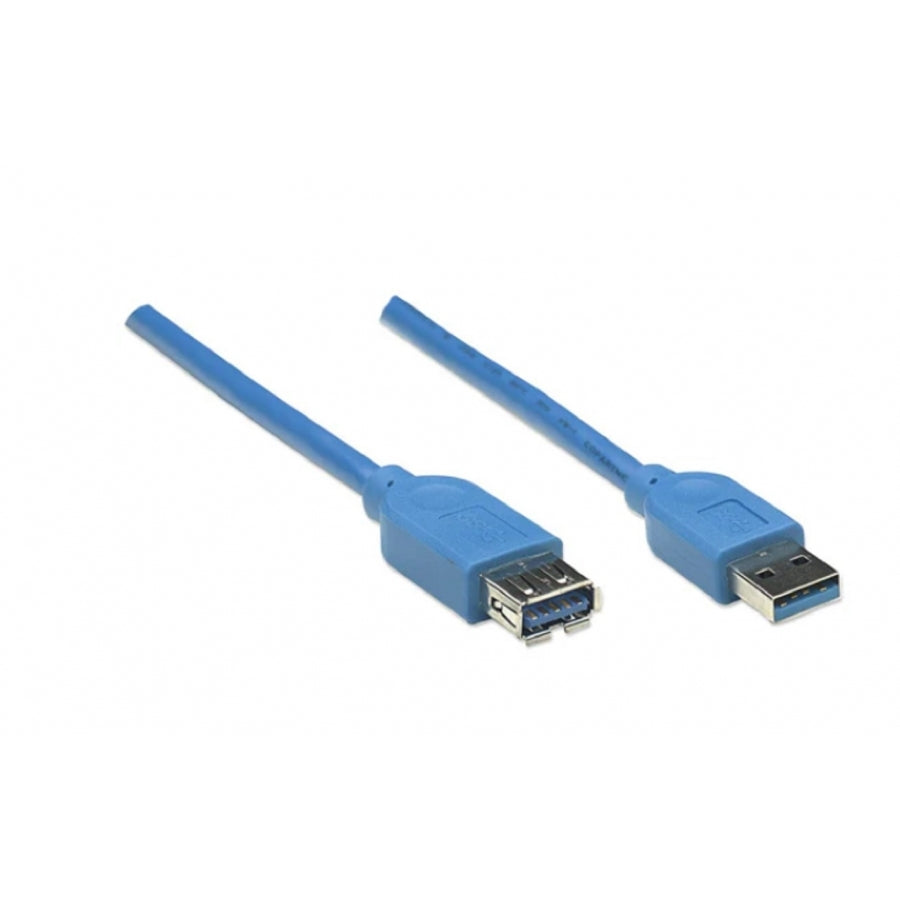 Cable USB Manhattan 322447 3.0M Tipo A - USB 3.0 Súper Velocidad