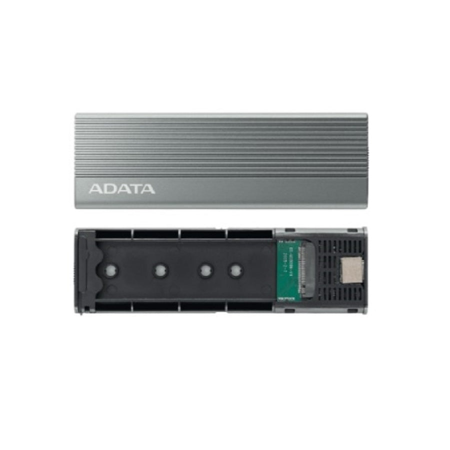 Carcasa ADATA EC680 SSD M.2 NVMe - USB 3.2 Type-C, Gris Metálico Imagen principal del producto