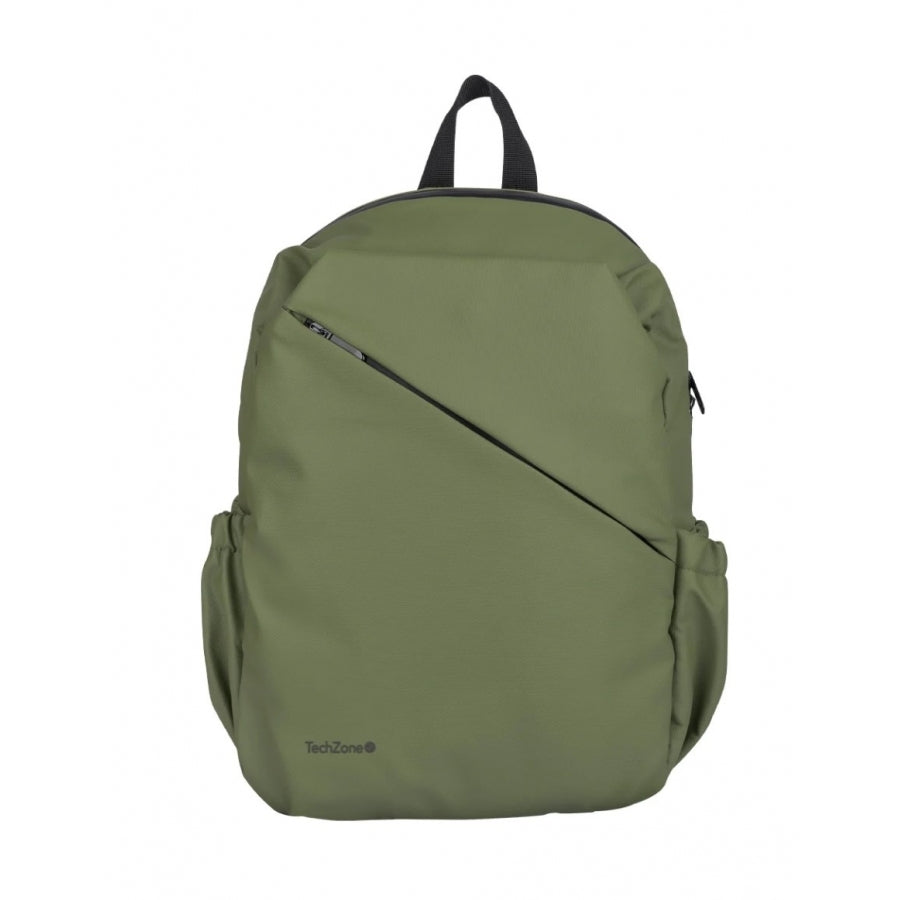 Mochila Backpack Tech Zone TZLBP29-V para Laptop 16" - Verde, Acolchada