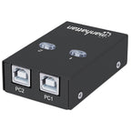 Multiplexor USB Manhattan 162005 - Comparte 1 Dispositivo en 2 PC