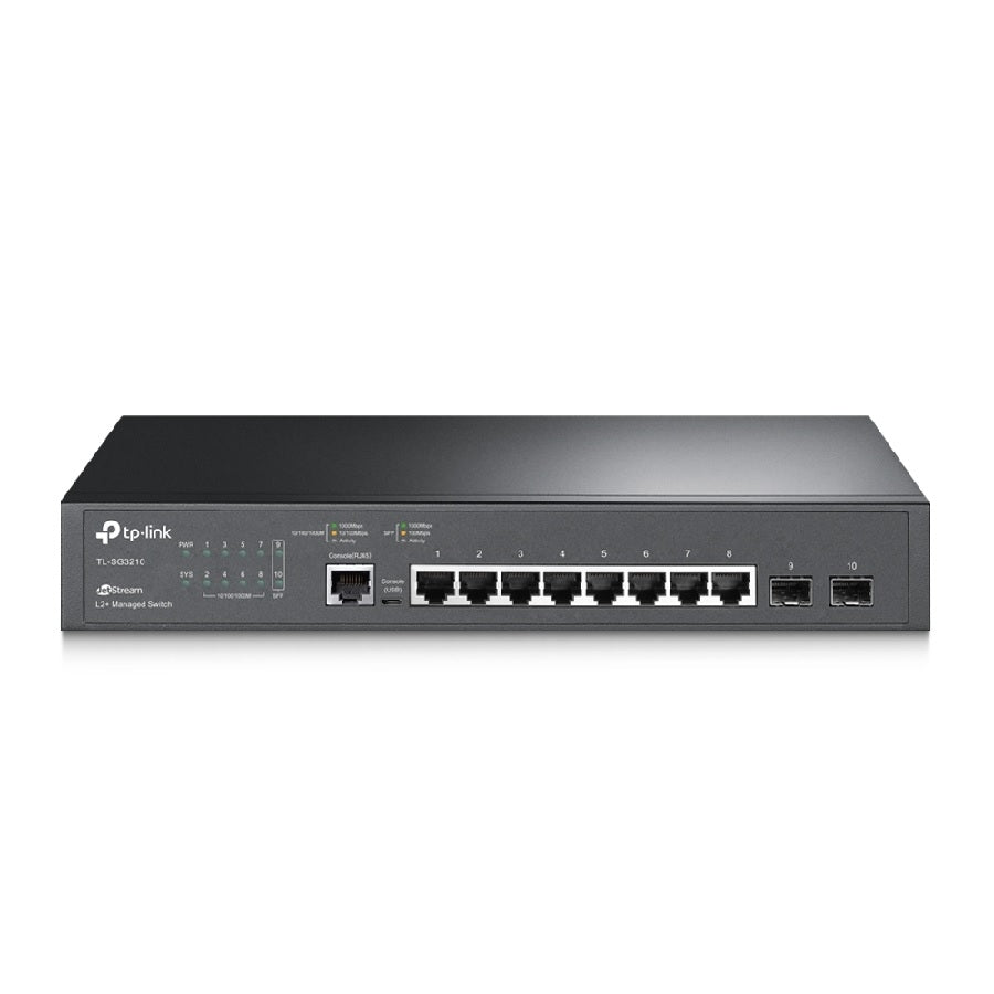 Switch TP-Link SG3210 10 Puertos Gigabit L2 Administrable con 2 SFP