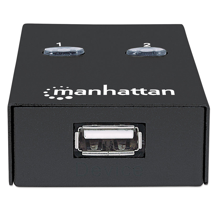 Multiplexor USB Manhattan 162005 - Comparte 1 Dispositivo en 2 PC