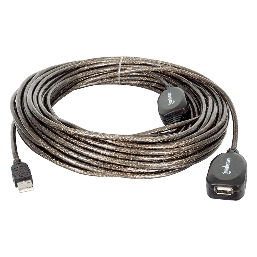 Cable USB Manhattan 150958 Extensión Activa 20M - USB 2.0 480 Mbps
