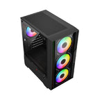 Gabinete Gamer Balam Rush Nitrox Edge Pro - Mini Torre, Cristal Templado, ARGB