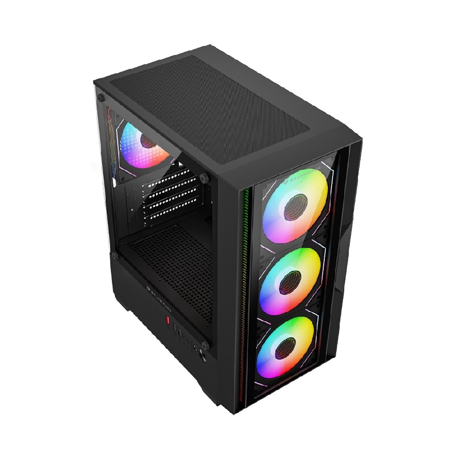 Gabinete Gamer Balam Rush Nitrox Edge Pro - Mini Torre, Cristal Templado, ARGB