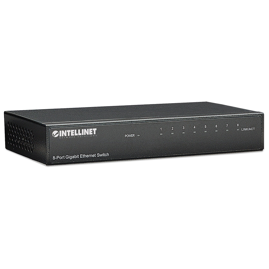 Switch Intellinet 530347 8 Puertos Gigabit Ethernet - Metal Profesional