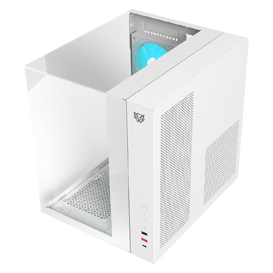 Gabinete Gamer Balam Rush Tank Majestic 6600 - Media Torre ATX, Triple Cristal Templado, 3 Ventiladores ARGB