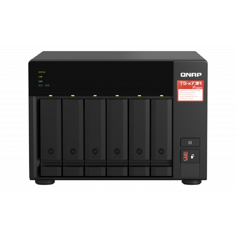 NAS QNAP TS-673A-8G 6 Bahías - Ryzen 4-Core, 8GB DDR4, 2x 2.5GBE Imagen principal del producto