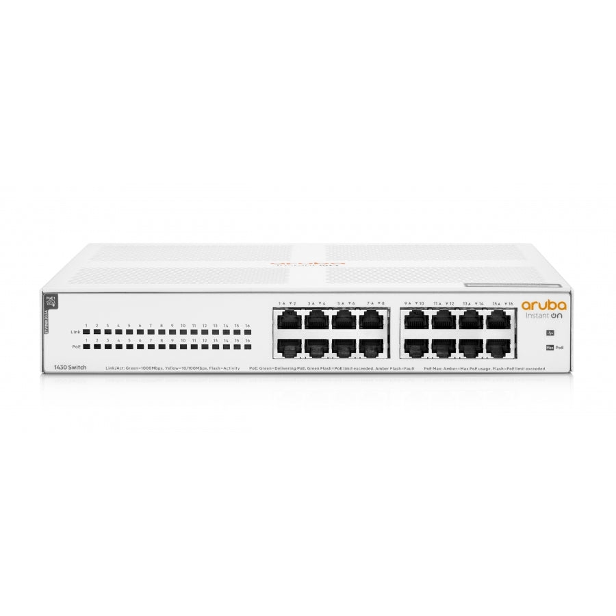 Switch HPE Aruba Instant On 1430 - 16 Puertos POE Gigabit