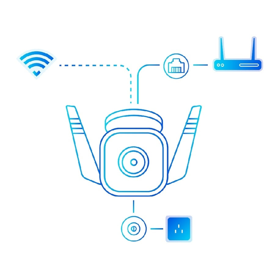 Cámara IP TP-Link Tapo C310 WiFi 3MP Exterior - Visión Nocturna y Audio Bidireccional