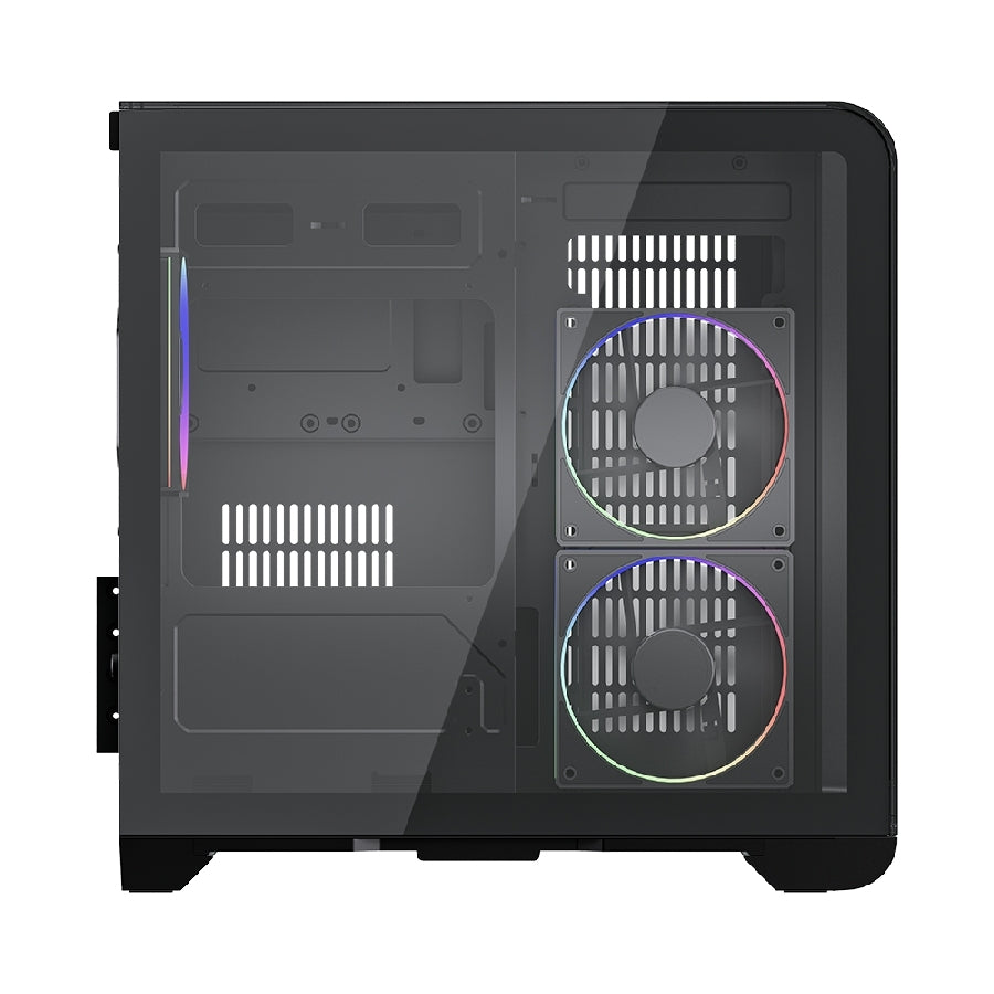 Gabinete Gamer Balam Rush Tank Expert Curve 6400 - Mini Torre MATX, 3 Ventiladores ARGB