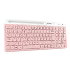 Kit Acteck Creator Virtuos Silk MK720 - Teclado y Mouse Inalámbrico Recargable Rosa