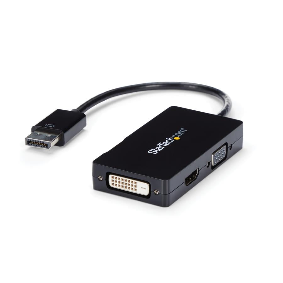 Adaptador DisplayPort a VGA DVI HDMI StarTech 3 en 1 - 1080P