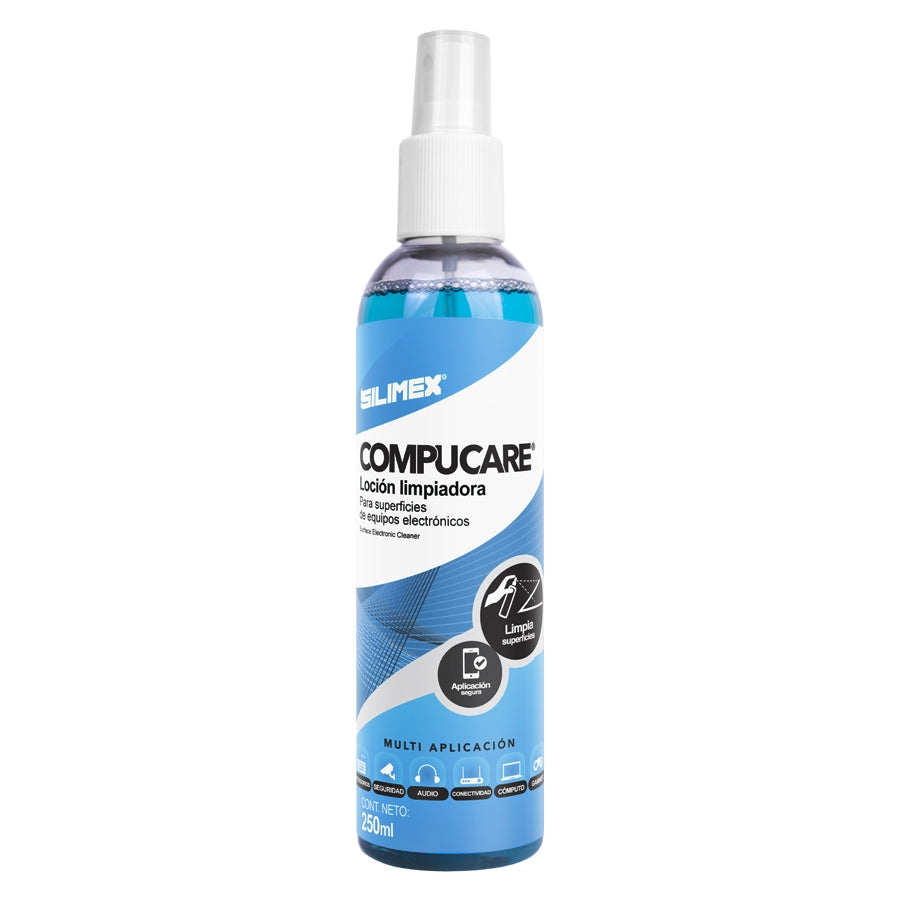 Limpiador Loción Compucare Silimex 250ml - Antiestático y Antibacterial para Electrónicos Imagen principal del producto