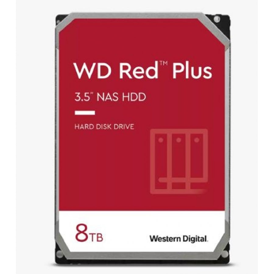 Disco Duro WD Red Plus 8TB 3.5 SATA - NAS RAID hasta 8 Bahías Imagen principal del producto
