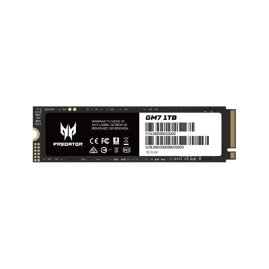 SSD Predator GM7 1TB M.2 NVMe PCIe 4.0 - Lectura 7200 MB/s
