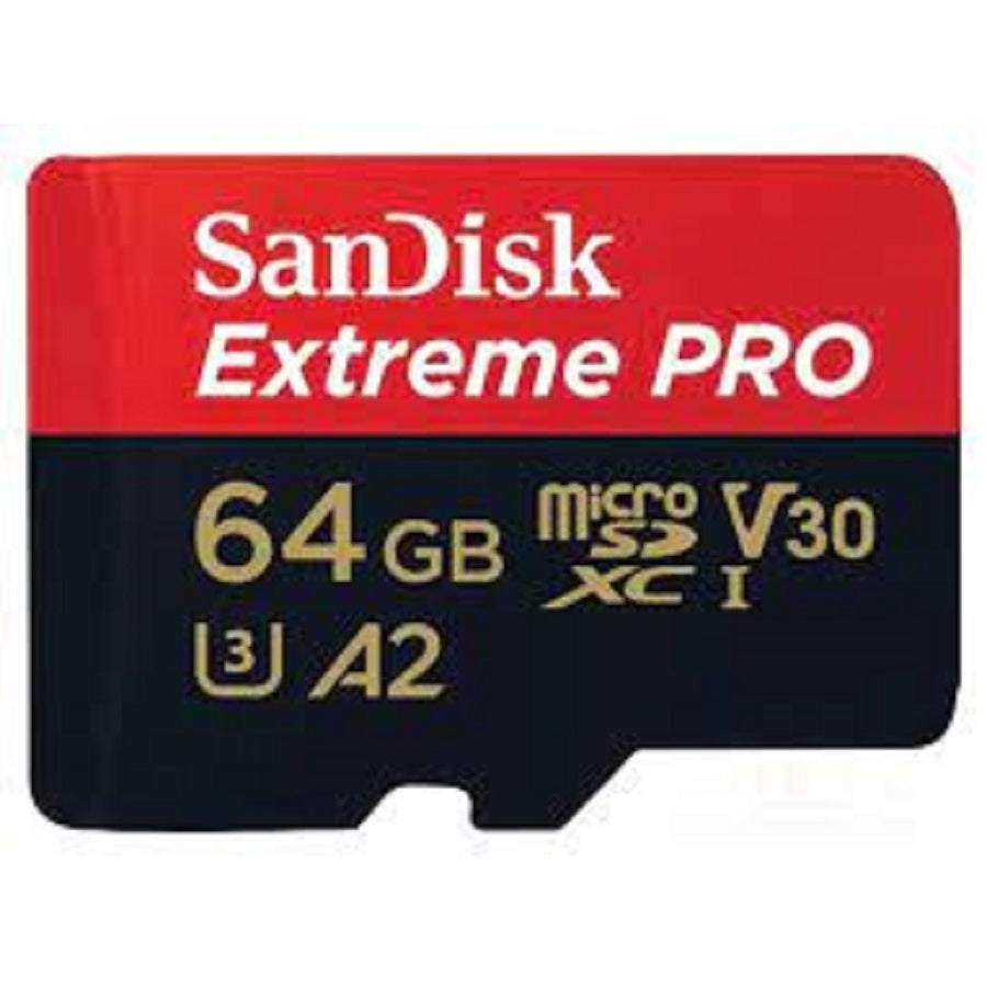 Memoria SanDisk Micro SDXC 64GB Extreme Pro - 200MB/s 4K Clase 10 A2 V30 Imagen principal del producto