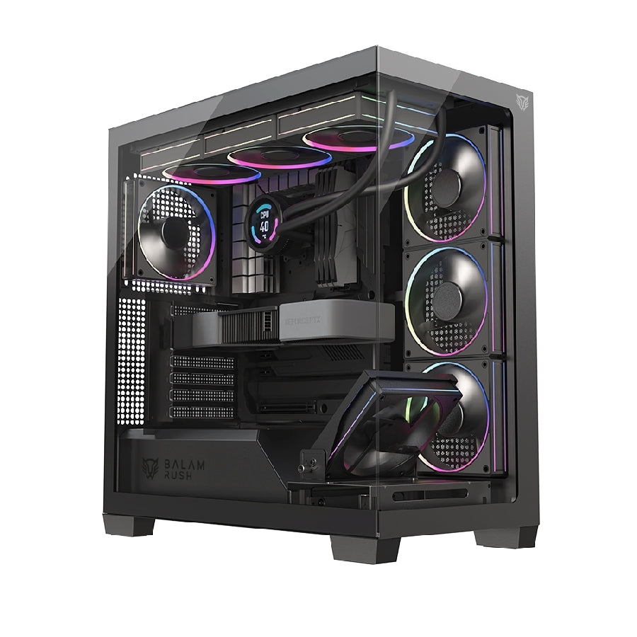 Gabinete Gamer Balam Rush Tank Polar 7900 Media Torre ATX - Cristal Templado ARGB