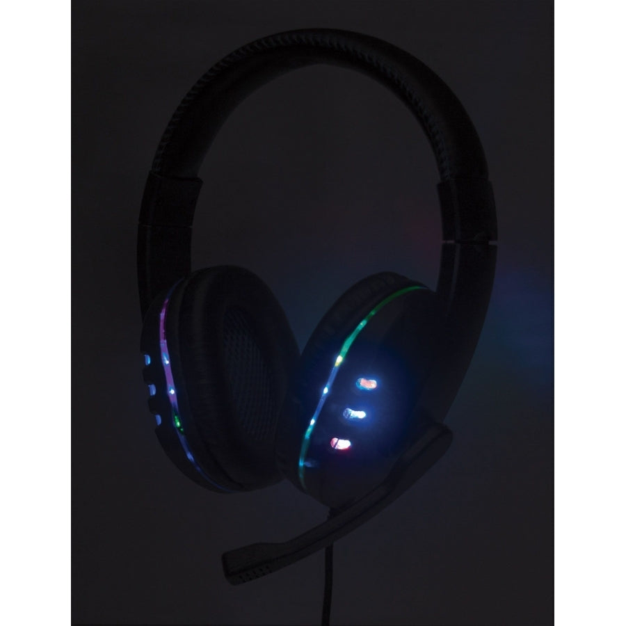 Audífonos Diadema Manhattan 176088 Gaming USB - Micrófono y Luces LED