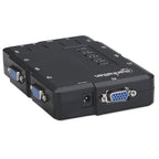 Switch KVM Manhattan 151269 - 4 Puertos USB con Audio y Video HD15