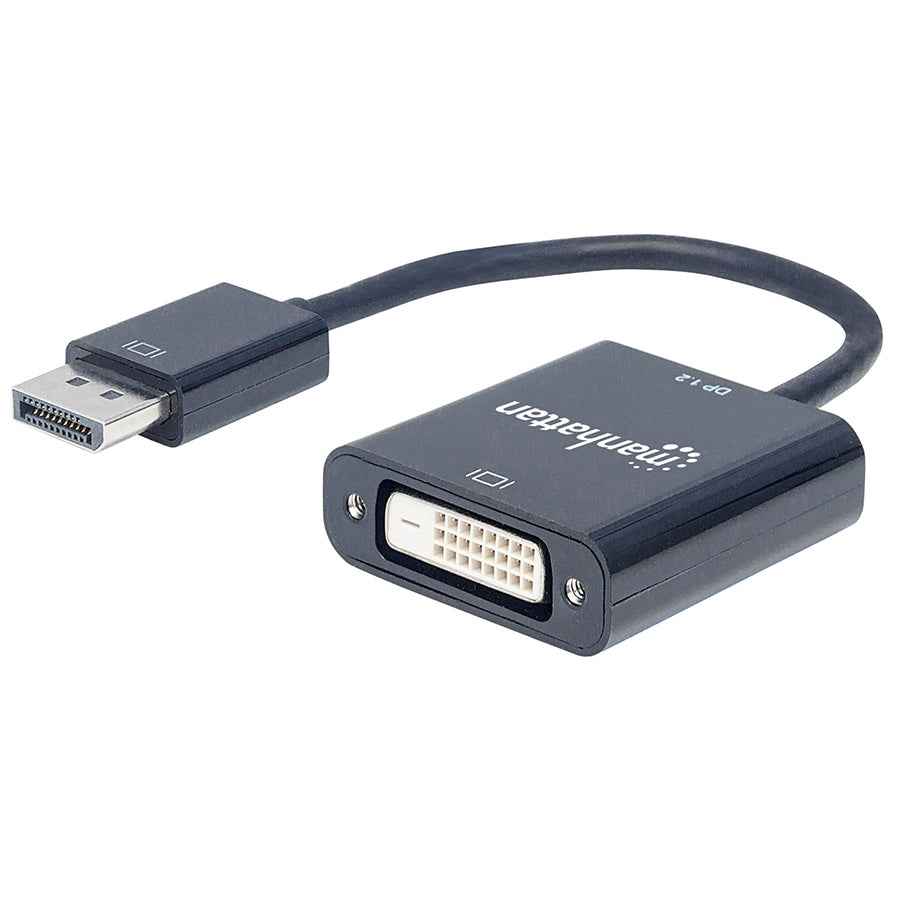 Adaptador DisplayPort a DVI-D Manhattan 152228 - Activo, 10.8 Gbps Imagen principal del producto
