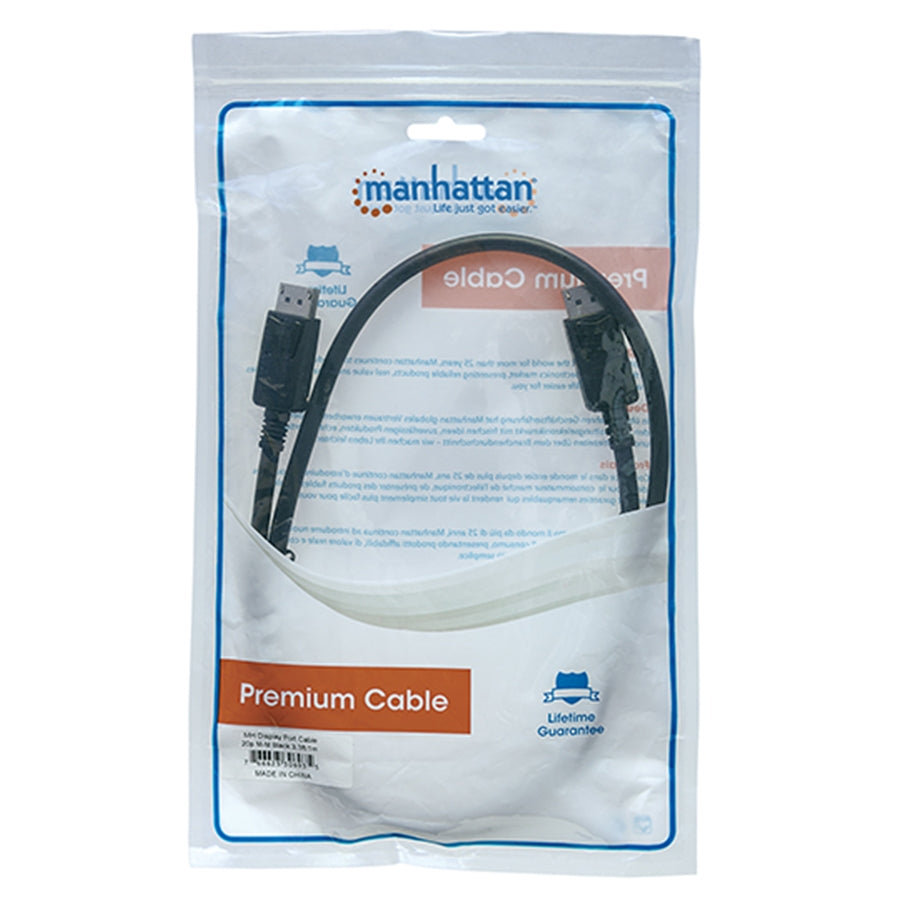 Cable DisplayPort Manhattan 307093 V1.2 3.0M - 4K60Hz, Blindado