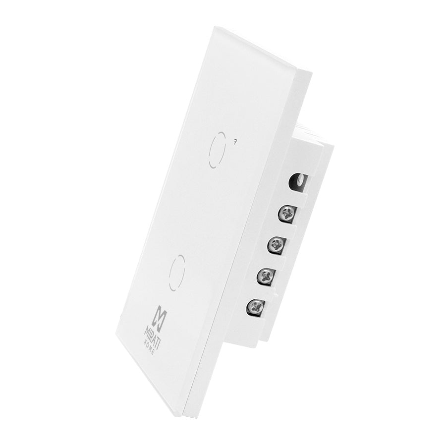 Apagador Inteligente Mirati M2SI2 2 Touch WiFi - Compatible Alexa y Google Assistant Imagen principal del producto