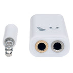 Adaptador de audio Manhattan 354561 - Divisor 3.5MM para audífonos y micrófono