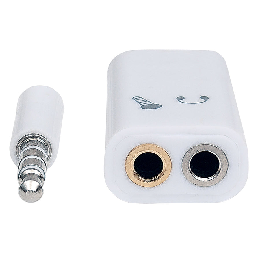 Adaptador de audio Manhattan 354561 - Divisor 3.5MM para audífonos y micrófono