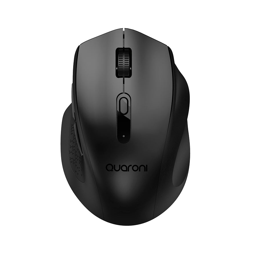 Mouse inalámbrico Quaroni MICTN1 - Ergonómico, 2400 DPI, sensor óptico