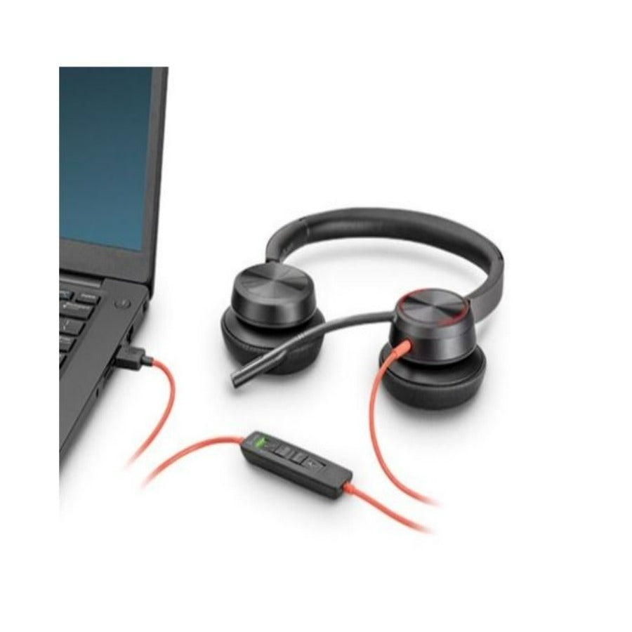 Diadema POLY 8X223AA - Cancelación Activa de Ruido, USB-C/USB-A, Binaural Imagen principal del producto