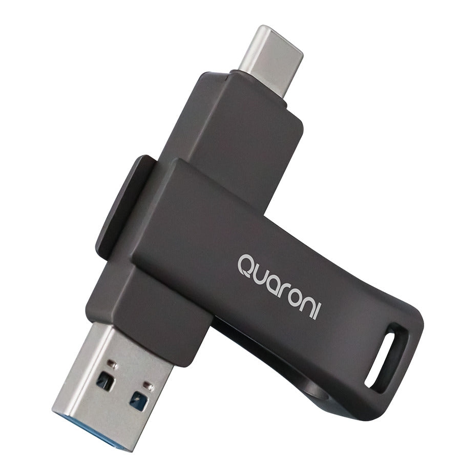 Memoria USB Quaroni QUM-05 32GB USB 3.2 Dual A&C - Metálica OTG Imagen secundaria del producto