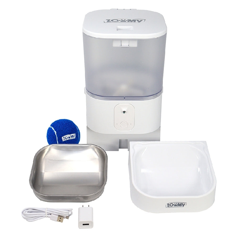 Comedero Inteligente ZOOMY ZPF03 6L - Cámara, App WiFi y Plato Acero Inoxidable Imagen secundaria del producto