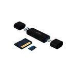 Lector de Memoria Dual ACTECK AC-934824 - USB-A, USB-C, microSD/TF
