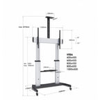 Soporte TV Manhattan 461672 - Carrito móvil 60-100" hasta 100kg