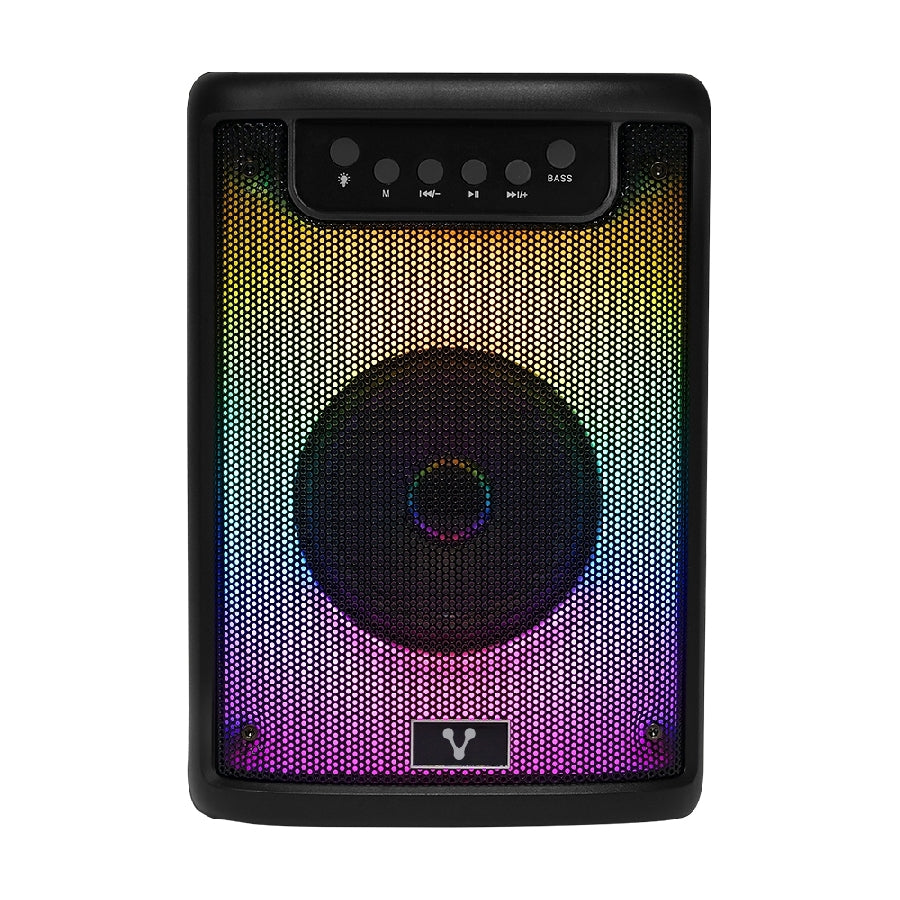 Bocina Vorago KSP-205 Karaoke Bluetooth 10W - TWS, RGB, Recargable Imagen principal del producto