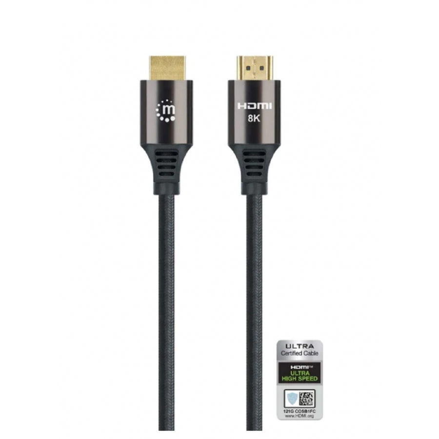 Cable HDMI Manhattan 355957 2.1 - 8K@60Hz, 3.0m, Textil