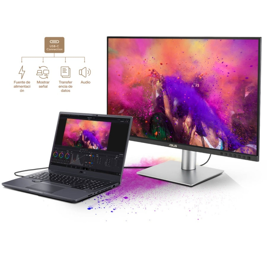 Monitor ASUS ProArt PA329CRV 31.5" 4K UHD - Calibración Calman, USB-C 96W, Pivoteable Imagen secundaria del producto