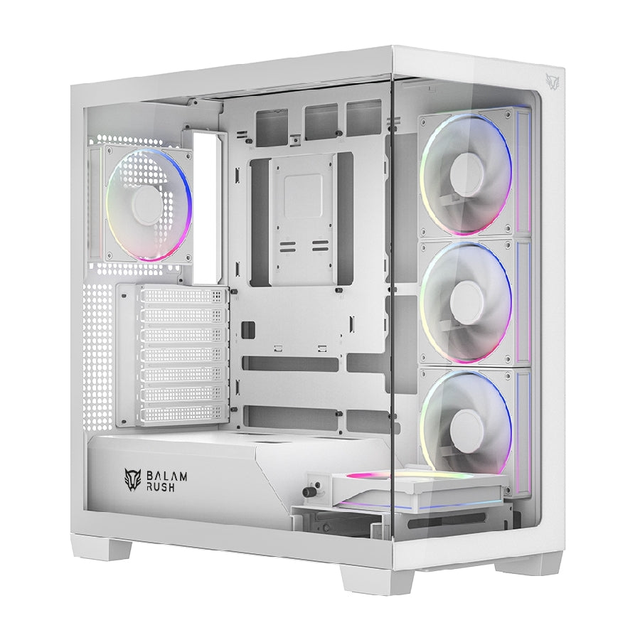 Gabinete Gamer Balam Rush Tank Polar BR-941488 - Media Torre ATX, Cristal Templado, ARGB Imagen secundaria del producto