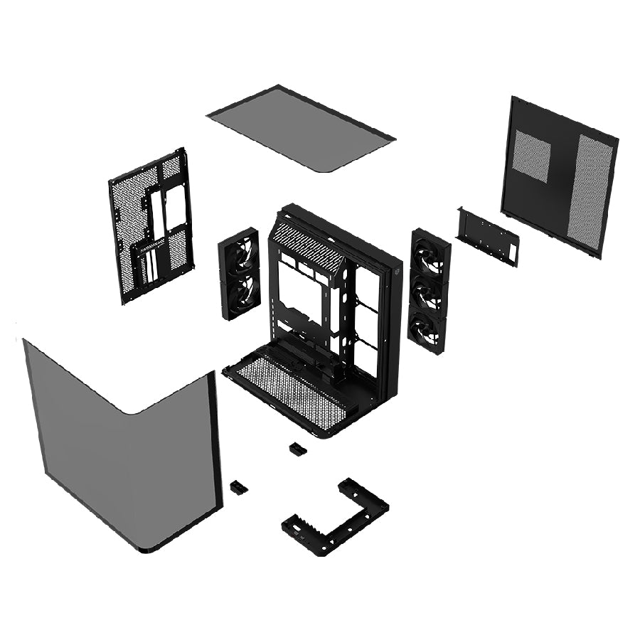Gabinete Gamer Balam Rush Tank Expert Curve 7800 - Cristal Templado ARGB