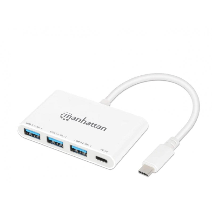 Hub USB-C Manhattan 168434 - 3 Puertos USB-A + Power Delivery 100W Imagen principal del producto