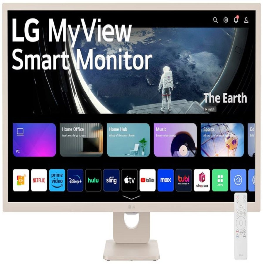 Monitor LG 32SR50F-W 31.5 Full HD IPS - Smart webOS, HDR10, Bluetooth