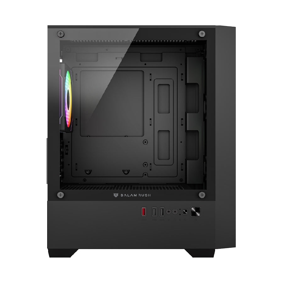 Gabinete Gamer Balam Rush Nitrox Edge Pro - Mini Torre, Cristal Templado, ARGB
