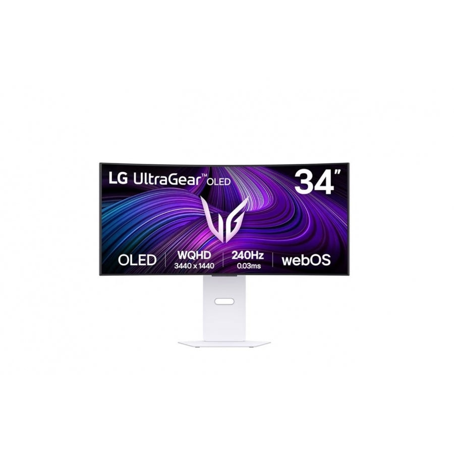 Monitor LG 34GX90SA-W Gaming OLED Curvo 34 Pulgadas - 240Hz, 3440x1440, 0.03ms