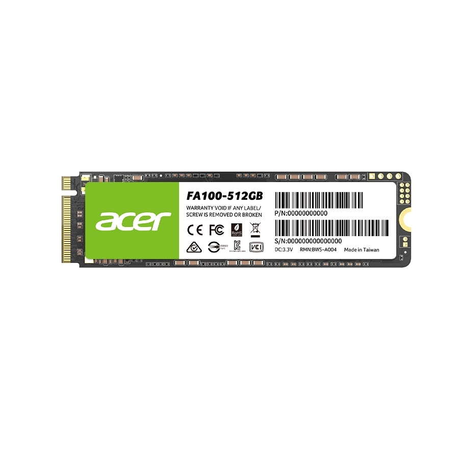 SSD Acer FA100 512GB M.2 NVMe PCIe 3.0 - 3300 MB/s Lectura Imagen secundaria del producto