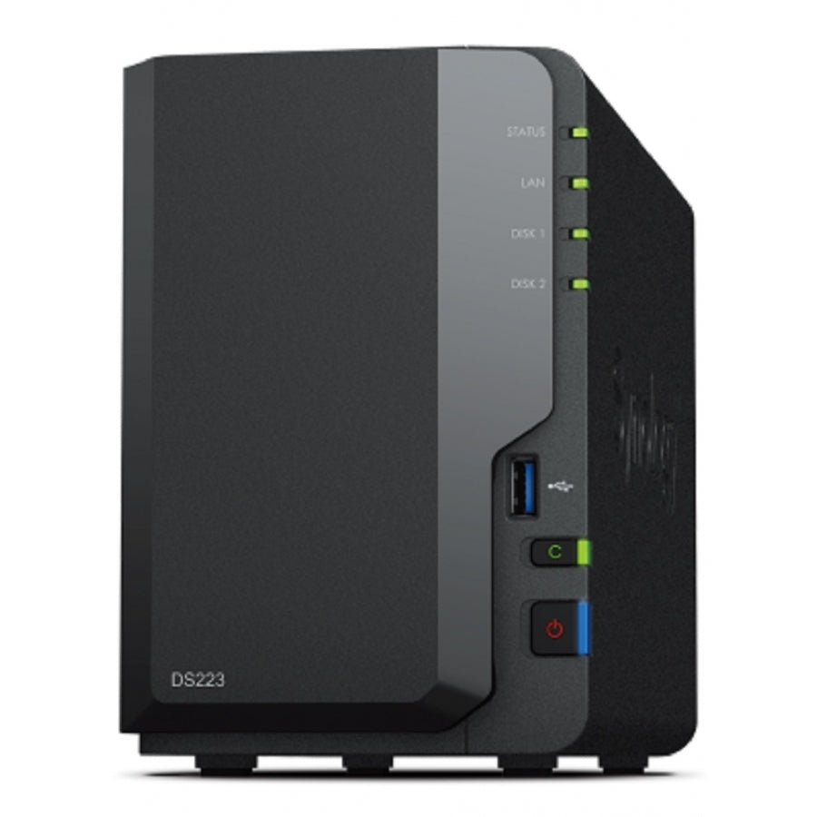 NAS Synology DS223 2 Bahías - 4 Núcleos, 2GB DDR4, USB 3.2, Hot-Swap Imagen principal del producto