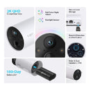 Cámara WiFi TP-Link Tapo C420S2 Kit 2 - 2K, Batería Recargable, Exterior IP65